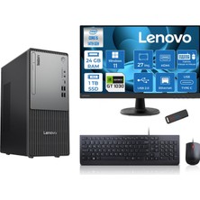 Lenovo Thinkcentre Neo 50T Gen5 Intel Core I5 14400 24GB Ddr5 1tb SSD 27 Inç Monitör Windows 11 Home Nvidia GT1030 4gb Masaüstü Bilgisayar 10302712UAS1CF00H08 + Zetta Flash Bellek
