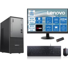 Lenovo Thinkcentre Neo 50T Gen5 Intel Core I5 14400 48GB Ddr5 512GB SSD 27 Inç Monitör Windows 11 Home Radeon RX550 4gb Masaüstü Bilgisayar 5502712UAS1CF00H17 + Zetta Flash Bellek