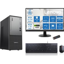 Lenovo Thinkcentre Neo 50T Gen5 Intel Core I5 14400 24GB Ddr5 4tb SSD 23.8 Inç Monitör Windows 11 Pro Quadro T1000 4gb Masaüstü Bilgisayar 10002412UAS1CF00P10 + Zetta Flash Bellek