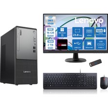 Lenovo Thinkcentre Neo 50T Gen5 Intel Core I5 14400 16GB Ddr5 2tb SSD 23.8 Inç Monitör Windows 11 Home Radeon RX550 4gb Masaüstü Bilgisayar 5502412UAS1CF00H04 + Zetta Flash Bellek