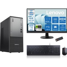 Lenovo Thinkcentre Neo 50T Gen5 Intel Core I5 14400 48GB Ddr5 1tb SSD 23.8 Inç Monitör Freedos Nvidia GT1030 4gb Masaüstü Bilgisayar 10302412UAS1CF00F18 + Zetta Flash Bellek