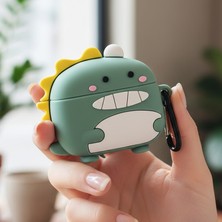 Caseonn Apple Airpods Pro 3 Kılıf Karakter Figürlü Dinazor Yeşil