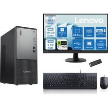 Lenovo Thinkcentre Neo 50T Gen5 Intel Core I5 14400 48GB Ddr5 4tb SSD 23.8 Inç Monitör Windows 11 Home Nvidia GT1030 4gb Masaüstü Bilgisayar 10302412UAS1CF00H20 + Zetta Flash Bellek