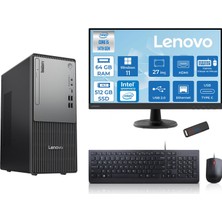 Lenovo Thinkcentre Neo 50T Gen5 Intel Core I5 14400 64GB Ddr5 512GB SSD 27 Inç Monitör Windows 11 Home Intel UHD 730 Masaüstü Bilgisayar 2712UAS1CF00H22 + Zetta Flash Bellek