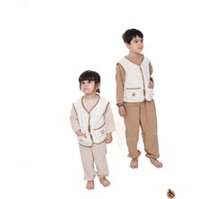 Enhitbaby Cebinde Kalp/ayıcık Detaylı Organik Pamuk Yelek