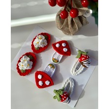 Livadesign7 Saç Tokası Özel Karma Tasarımlar Handmade 6'li Çıt Çıt Toka Seti