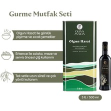 Oliva Malia Gurme Mutfak Seti (5 Lt Olgun Hasat, 500 ml Erkence Natürel Sızma Zeytinyağı)
