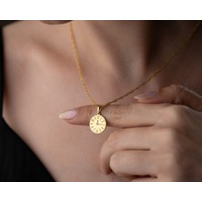 Papatya Silver Pırlanta Kolye Kişiye Özel Saat Özel An Kolyesi Zaman Kolye.rose.gold.rodaj Saat