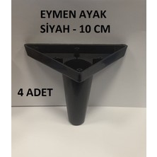Yılmaz Sünger Mobilya Koltuk Kanepe Tv Ünitesi Dolap Ayak Takımı Siyah ( 4 Adet )