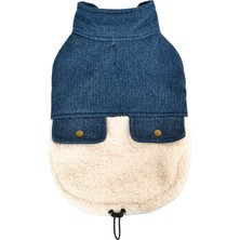 Pet Luxe Miji Denim Polarlı Köpek Kıyafeti