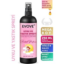 Evove Cosmetics 250 ml Bebek Pudrası Uyku ve Yastık Spreyi Rahatlatıcı Koku ile Dinlenme