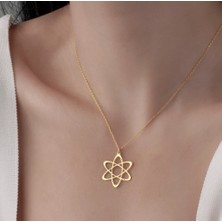Myz Takı Atom Elektronu Figürlü 925 Ayar Gümüş Kolye