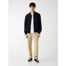 Guess Esnek Katlanabilir Bomber Erkek Siyah Ceket M6RL09WJ362-JBLK