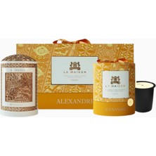 Alexandre J Pure White Mum 220G, Porselen ve Bronz Tasarım