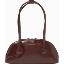 Marge Sherwood Bessette Deri Omuz Çantası, Retro Esintili Minimalist Lüks Tasarım