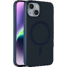 CPT83 Apple iPhone 14 Tuna Pc Slim Magsafe Kapak - Lacivert STEPLYA-48387