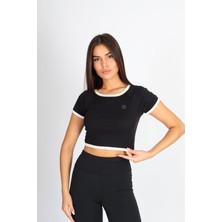 Softandbasic Regular Fit Crop Basic Kadın T-Shirt