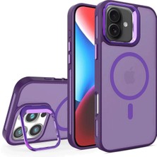 CPT83 iPhone 16 Flet Lens Magsafe Kapak - Derin Mor STEPLYA-48387