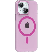 Apple iPhone 14 Pc Blank Magsafe Kapak - Pembe STEPLYA-48387