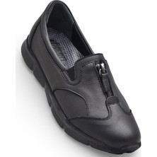 Ispartalılar 603 Tam Ortopedik Poli Hafif Taban Günlük Hakiki Deri Kadın Ayakkabı Lastikli