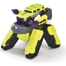 Dickie Toys Dickie, 203792002, Rescue Hybrids-Spider Tankı 2'si 1 Arada, 1:64, Die-Cast (Metal) Araçlı, 7.5 cm ve Dönüştürüldükten Sonra 12 Cm, Diğer Rh Serisi ile Uyumlu, Spider Tank, Sarı/siyah