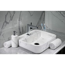 MHK Kare Lavabo Bataryası Lüx New Model Sabit Lavabo Bataryası