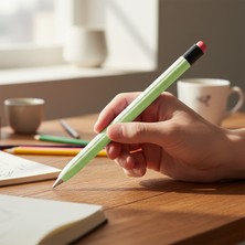 Caseonn Huawei M-Pencil Pro Kılıf Klasik Retro Tasarım Mat Silikon Yeşil (Ürün Kalem DEĞİLDİR)