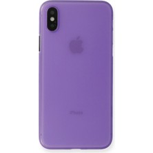 iPhone Xs Max Kılıf Pp Ultra Ince Kapak - Mor STEPLYA-3829