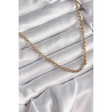 Shopwave 316L Çelik Gold Renk Kadın Kolye - TJ-BKO9665