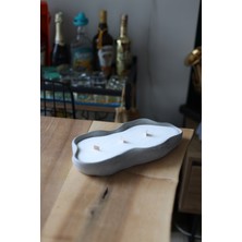 Myravis Myrâvis Ylang Ylang ve Tarçın Kokulu 3 Fitilli El Yapımı Dekoratif %100 Doğal Soya Mumu