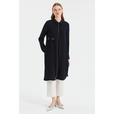 Esswaap Aksesuar Detaylı Fermuarlı Giyçık  Siyah