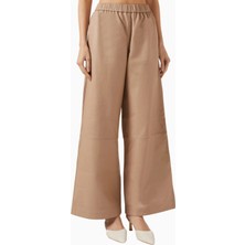 Represent Fuel Leather Pants, Lüks, Rahat ve Şık Geniş Paça Deri Pantolon