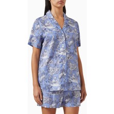 Derek Rose Ledbury Pamuklu Şortlu Pijama Takımı Floral