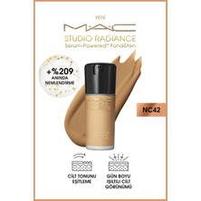 M.A.C Studio Radiance NC42 Powered™ Dolgun ve Işıltılı Cilt Serum Fondöten 30 ml