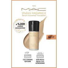 M.A.C Dolgun ve Işıltılı Cilt Için Studio Radiance NC17 Powered™ Serum Fondöten 30 ml