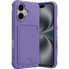 CPT83 Apple iPhone 17 Kelvin Kartvizitli Silikon - Lila KAYALI27-U7387I2