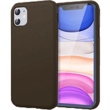CPT83 iPhone 11 Kılıf First Silikon - Kahverengi KAYALI27-U7387I2