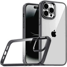 CPT83 Apple iPhone 15 Pro Max Lensli Silikon - Siyah KAYALI27-U7387I2