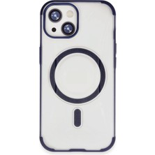 CPT83 iPhone 15 Hilton Magsafe Kapak - Lacivert KAYALI27-U7387I2