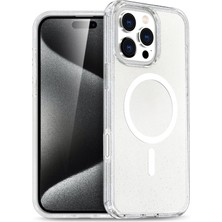 CPT83 Apple iPhone 16 Pro Star Magsafe Kapak - Şeffaf KAYALI27-U7387I2