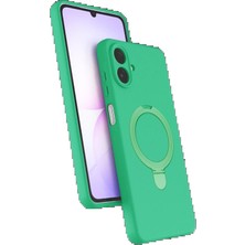 Samsung Galaxy A07 4g Regal Magsafe Standlı Kapak - Yeşil KAYALI27-U7387I2