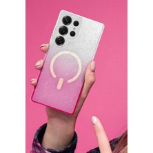 Samsung Galaxy S25 Plus Pummel Shiny Magsafe Kapak - Mavi KAYALI27-U7387I2