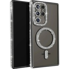 CPT83 Samsung Galaxy S23 Ultra Joke Simli Magneticsafe Kılıf - Siyah KAYALI27-U7387I2