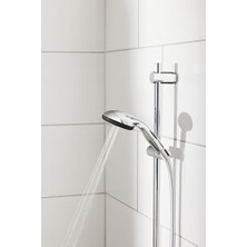 Start 100 El Duşu, 2 Akışlı, Düşmeye Dayanıklı, Su Tasarruflu, Kireç Önleyici Sistem, Banyo, Duş Başlığı, Krom, 27946000