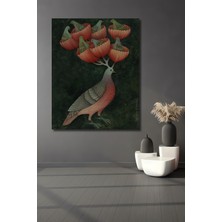 Görsel Işıltısı Kuş Bahçesi Ahşap Dekoratif Ev,antre,salon,ofis,mutfak,yatak Odası Tablo