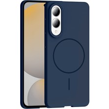 Oyo Store Galaxy S25 Edge Kılıf M-Safe Şarj Özellikli Oyo Ruby Sert Kapak - Lacivert