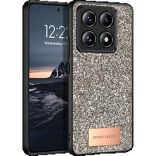 Xiaomi Mi 14T Pro Bright Simli Kapak - Gold KAYALI27-Y7898UKY