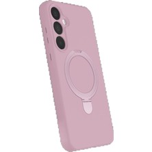 Samsung Galaxy A35 5g Regal Magsafe Standlı Kapak - Açık Pembe KAYALI27-Y7898UKY