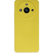 Realme 11 Pro Kılıf Nano Içi Kadife Silikon - Sarı KAYALI27-Y7898UKY