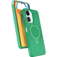 Xiaomi Redmi 13C Regal Magsafe Standlı Kapak - Yeşil KAYALI27-Y7898UKY